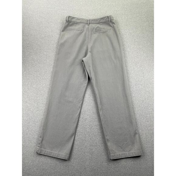 TOPSHOP Jeans Womens 10 Gray Relaxed Loose High Rise Pleated Minimalist Grunge - Picture 2 of 14